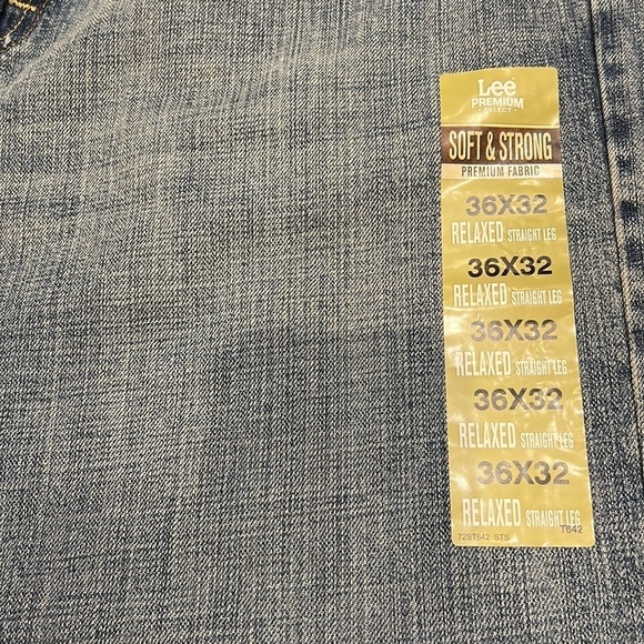 NWT’S LEE PREMIUM SELECT RELAXED FIT STRAIGHT LEG JEAN New SZ 36 - Picture 8 of 11